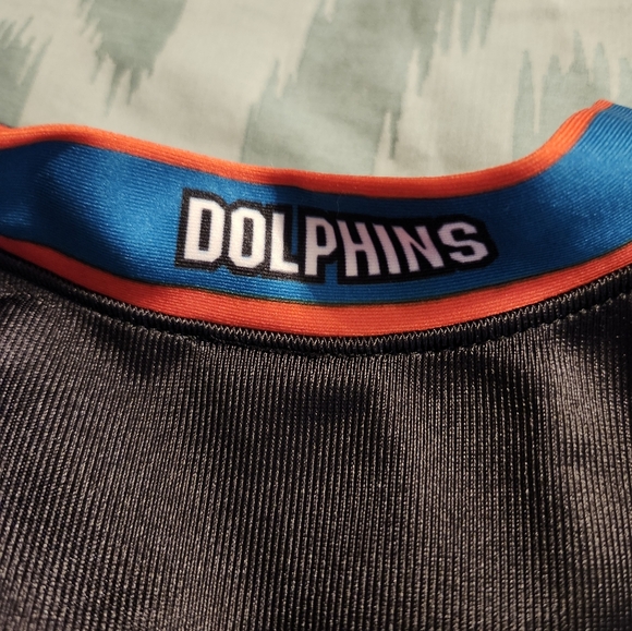 VINTAGE ALLESON MIAMI DOLPHINS LONG JERSEY T-SHIRT Men's Size Large‎ #50 - Picture 10 of 10